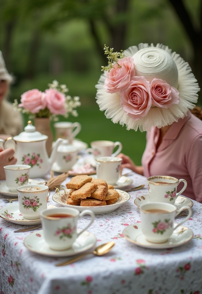 27 Outdoor Baby Shower Ideas That Will Delight Any Mom-to-Be - 6. Vintage Tea Party