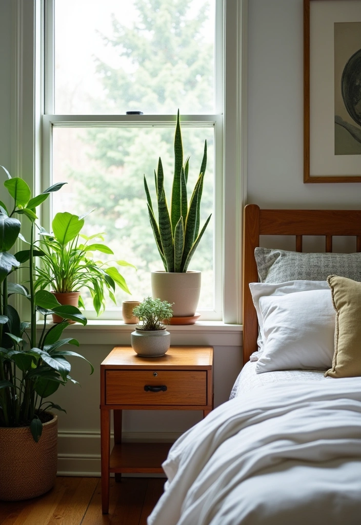 27 Stylish and Inviting Guest Room Decor Ideas - 5. Greenery and Indoor Plants