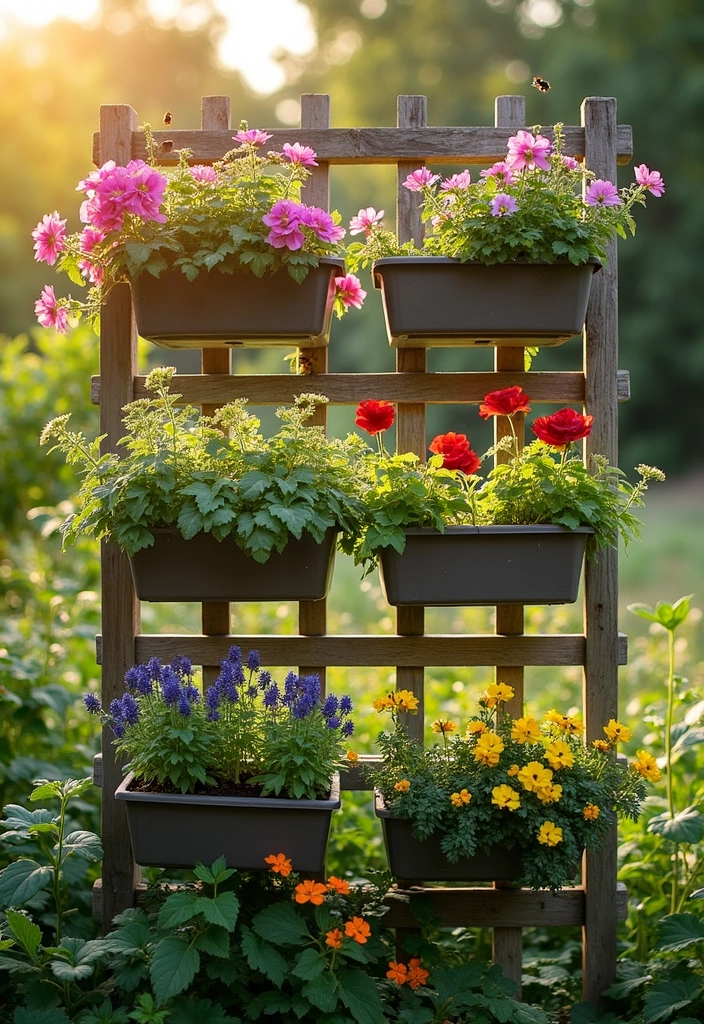 27 Trellis Ideas to Elevate Your Home Decor - 11. Trellis with Planter Boxes