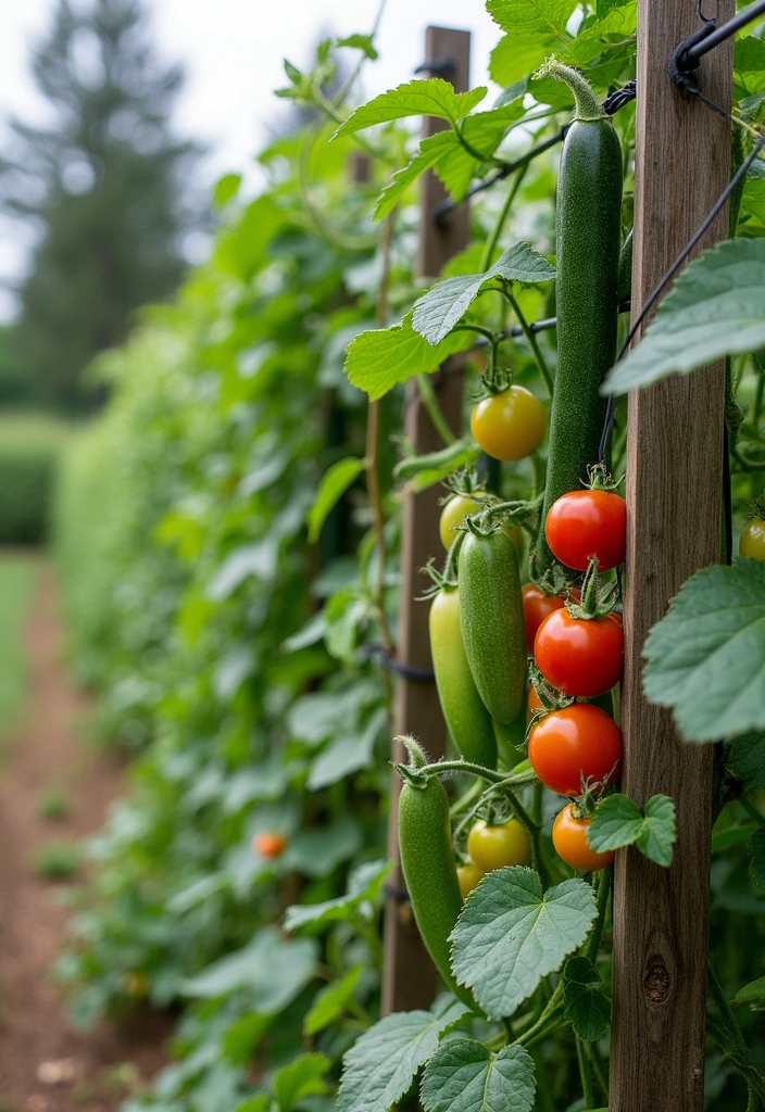 27 Trellis Ideas to Elevate Your Home Decor - 16. Trellis for Climbing Vegetables