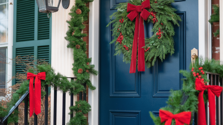 21 Front Door Christmas Decorations Ideas