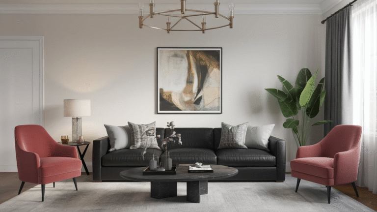 22 Dramatic Black Sofa Living Room Ideas