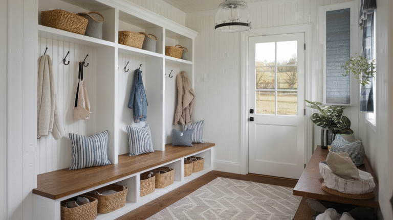 28 Farmhouse Mudroom Ideas With Rustic Charm