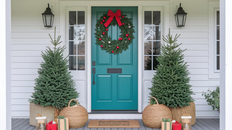 23 Christmas Entryway Ideas to Wow Your Guests