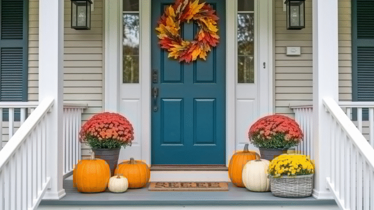 23 Fall Front Porch Decor Ideas For A Striking Autumnal Entrance
