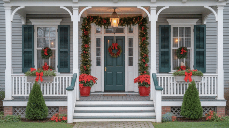 23 Christmas Front Porch Decor Ideas