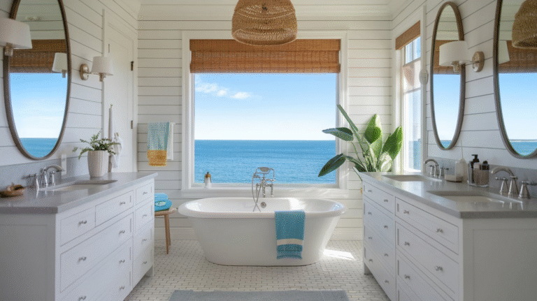 27 Coastal Bathroom Ideas