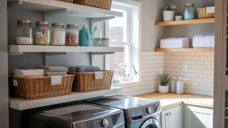 19 Laundry Room Shelving Ideas