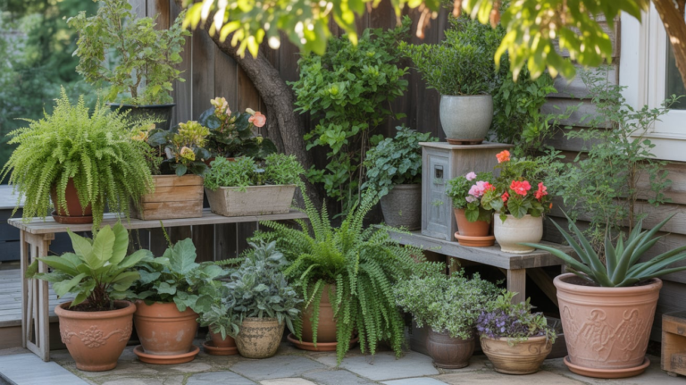 23 Backyard Potted Plants Ideas