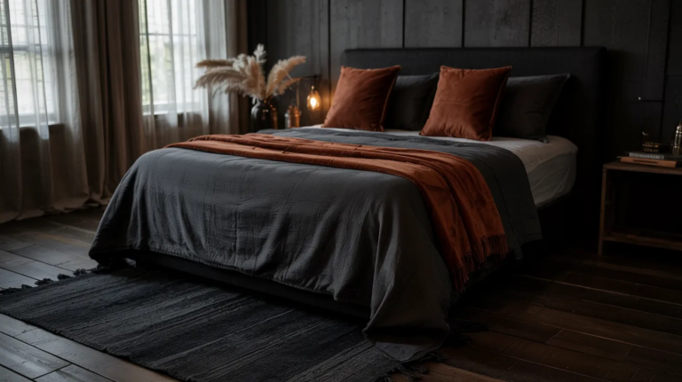 24 Black and Rust Bedroom Ideas