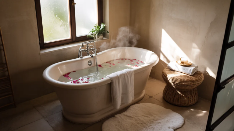 22 Warm Bathroom Ideas