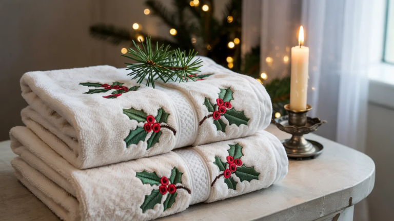 19 Christmas Bathroom Towels Ideas