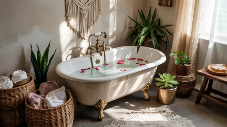 19 Bohemian Bathroom Ideas