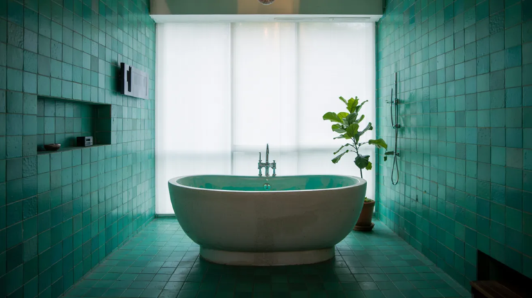 22 Color Drenched Bathroom Ideas