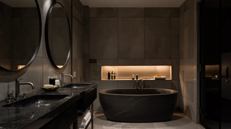 19 Black Powder Room Ideas