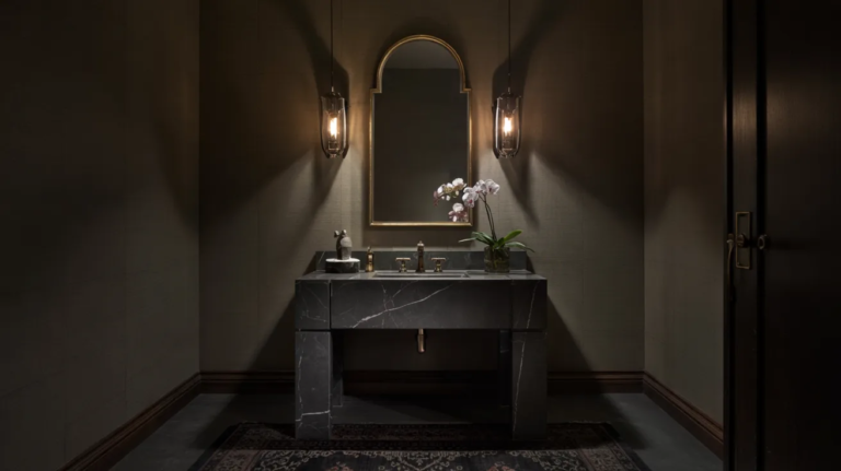 25 Dark Powder Room Ideas