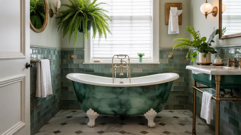 20 Green Powder Room Ideas